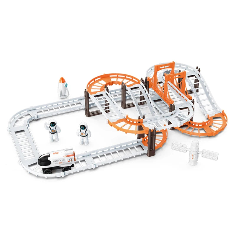 Astronaut Spaceship Track Set - Outer Space Toy Set for Kids