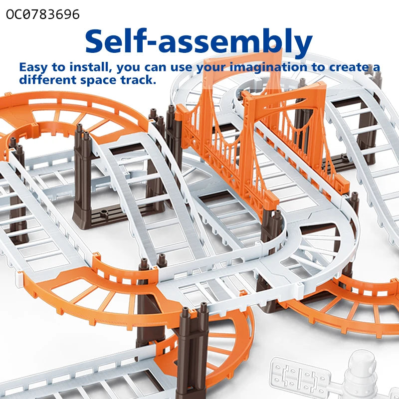 Astronaut Spaceship Track Set - Outer Space Toy Set for Kids